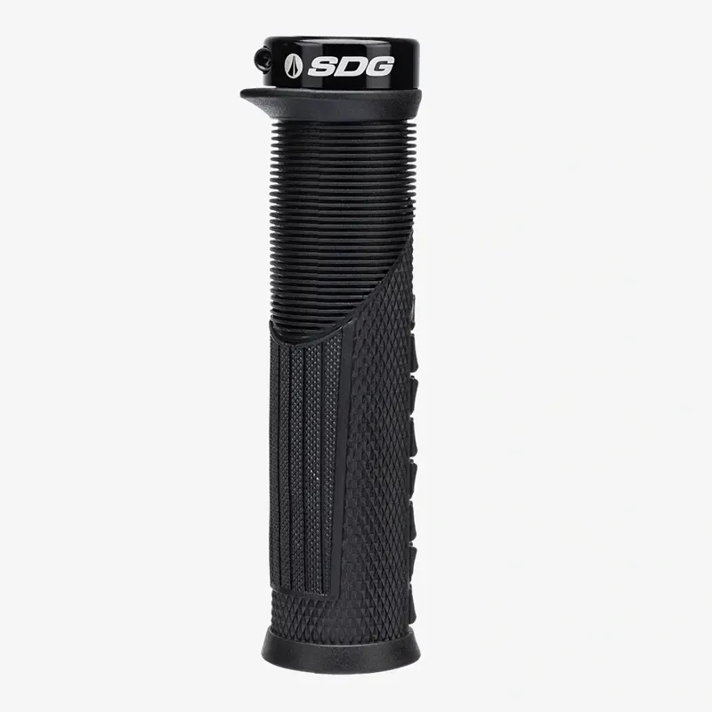 SDG Thrice OC Large Lock-on MTB Grips in Black/Black-1