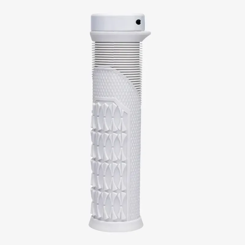 SDG Thrice OC Large Lock-on MTB Grips in White/Black-2