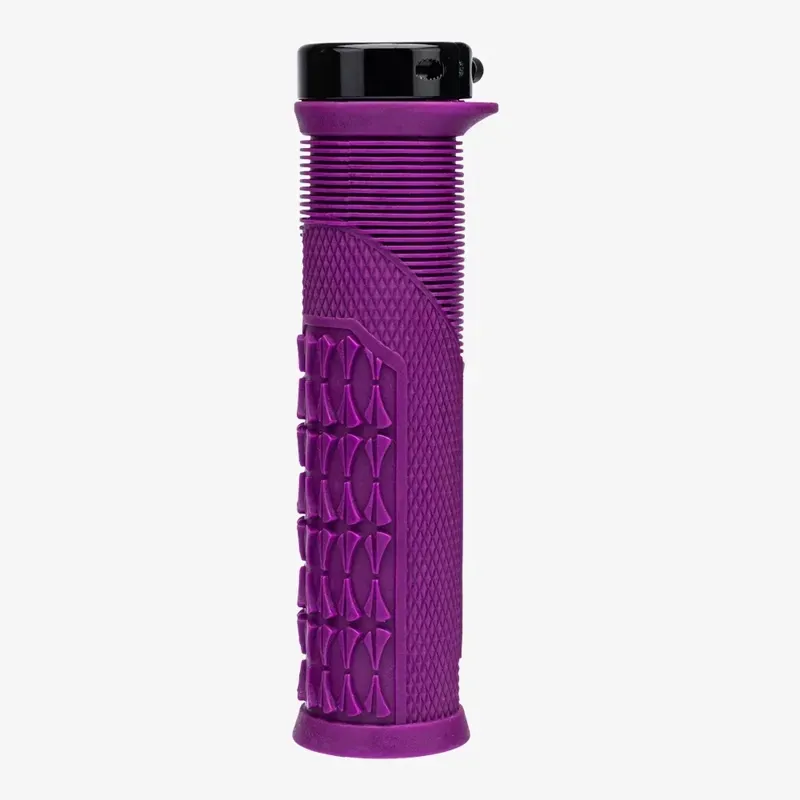 SDG Thrice OC Large Lock-on MTB Grips in Purple/Black-2