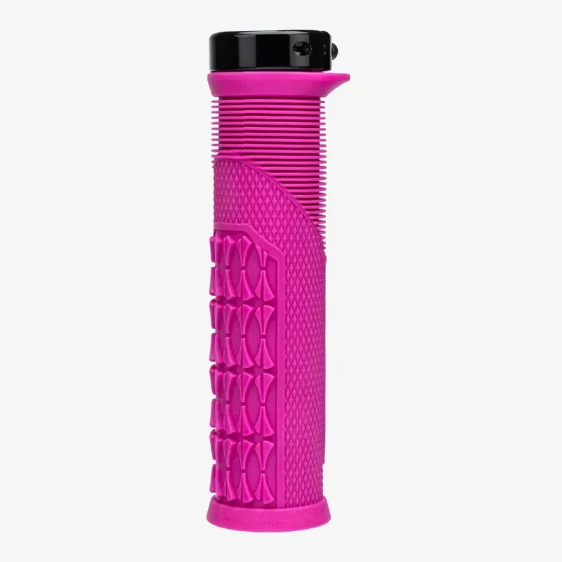 SDG Thrice OC Large Lock-on MTB Grips in Pink/Black-2