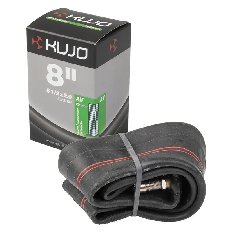 Kujo Schrader Valve 22mm 8-inch Inner Tube in Black