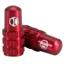 Box Cone Presta Valve Cap Pair in Red