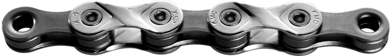 KMC X9-73 9-speed 114-link Chain in Grey-1
