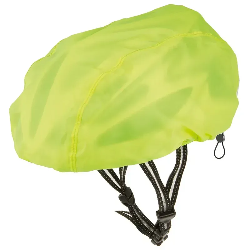 M-Wave Helmet Cover In Neon Yellow With Reflective Logos-1