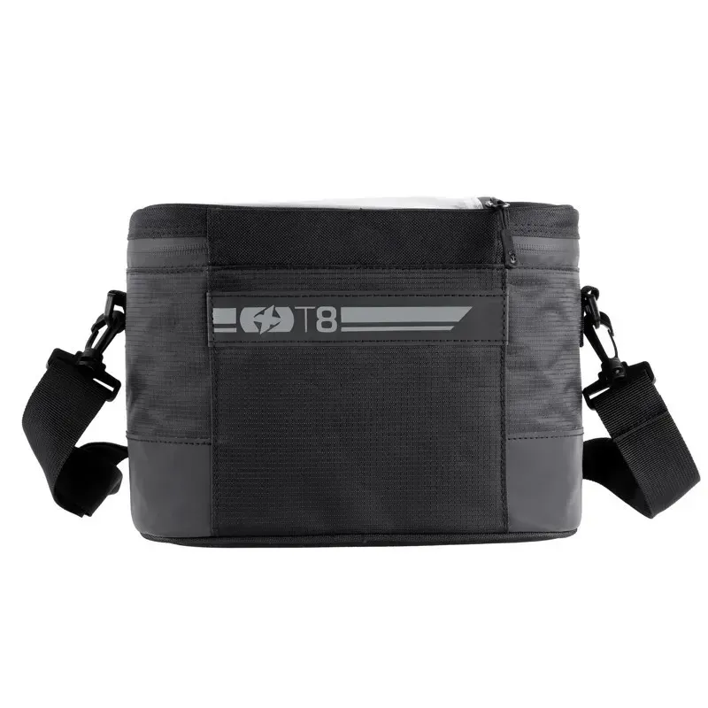 Oxford T8 QR 8-litre Handlebar Bag in Black-1