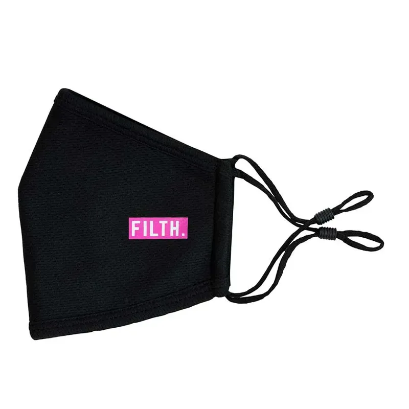 FILTH REUSABLE FACE MASK BLACK- L-2