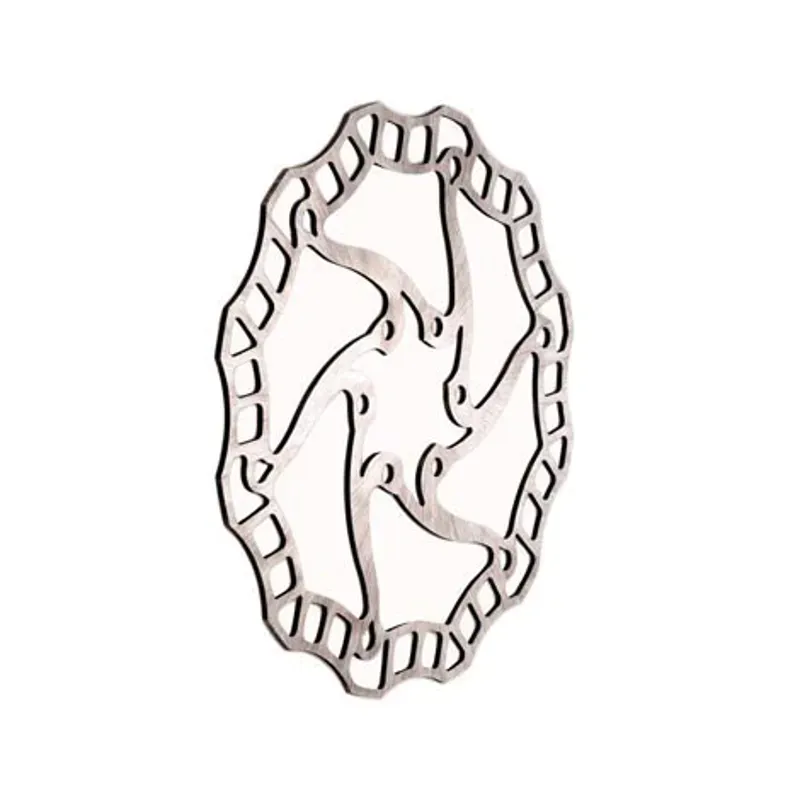 Ashima Airotor 180/185mm 6-bolt Steel Brake Rotor in Silver