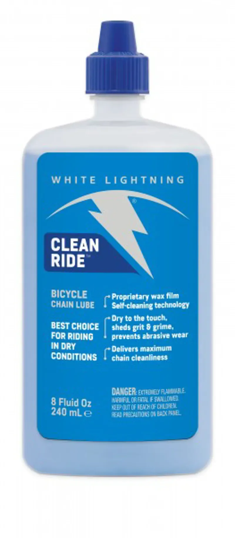 White Lightning Clean Ride Chain Lube - 240ml