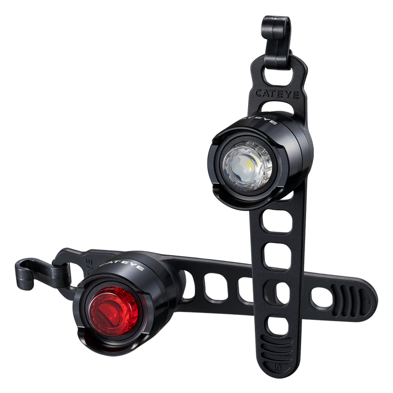 Cateye Orb II Rechargeable Front Bike Light in Polished Black