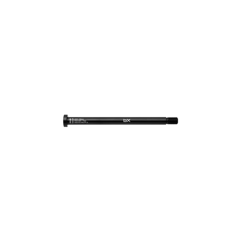 Brand-X 12x142/166/17/M12xP1.5 Bolt Thru Axle in Black