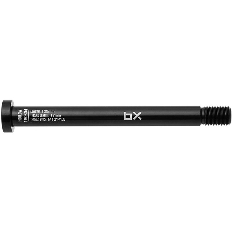 Brand-X 12x148/180/20/M12xP1.5 Bolt Thru Axle in Black