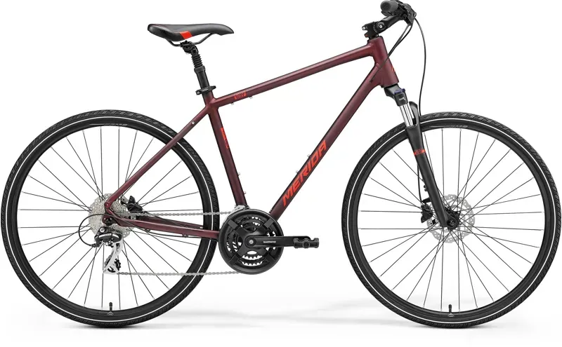 2022 Merida Crossway 20D MY22 Hybrid Bike in Red