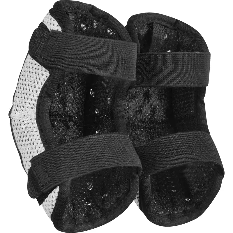Fox PeeWee Titan Kids Elbow Pads in Black/Silver-1