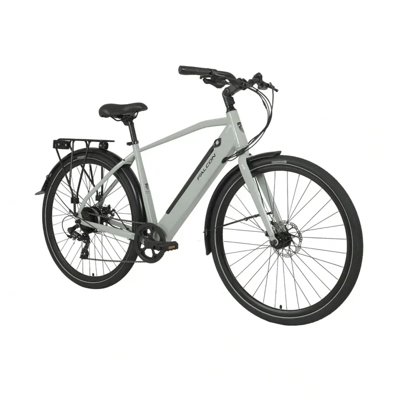 Falcon Liberty Crossbar Electric Hybrid Bike in Primer Grey-1