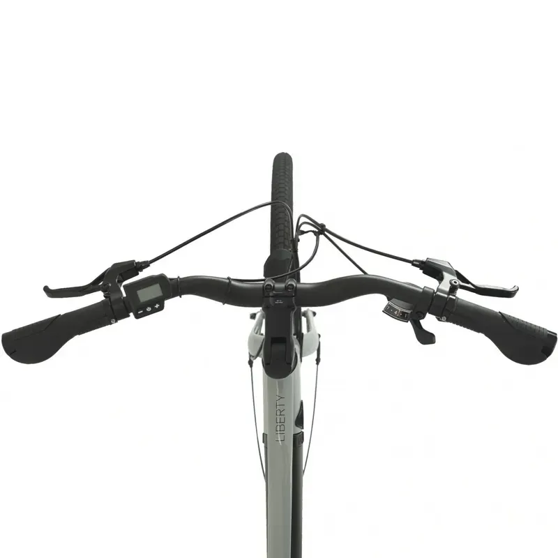 Falcon Liberty Crossbar Electric Hybrid Bike in Primer Grey-2