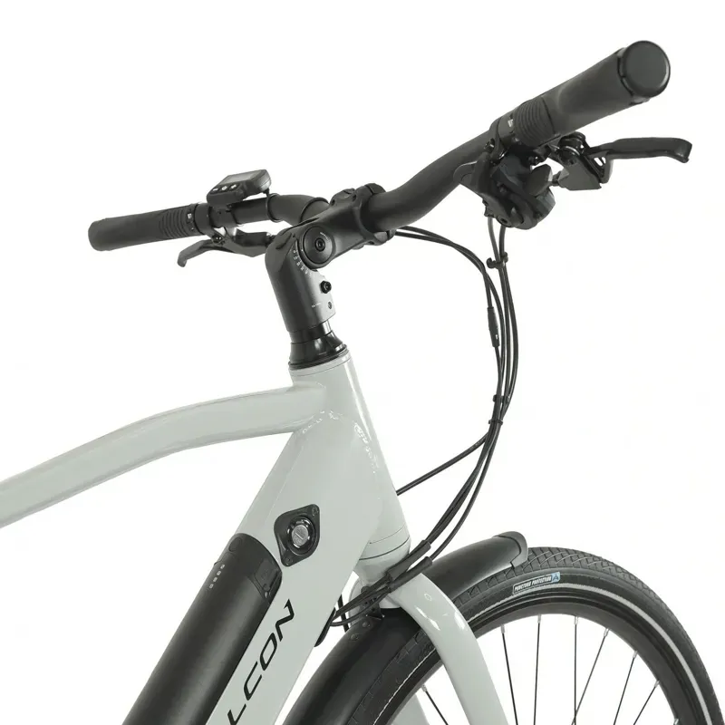 Falcon Liberty Crossbar Electric Hybrid Bike in Primer Grey-3
