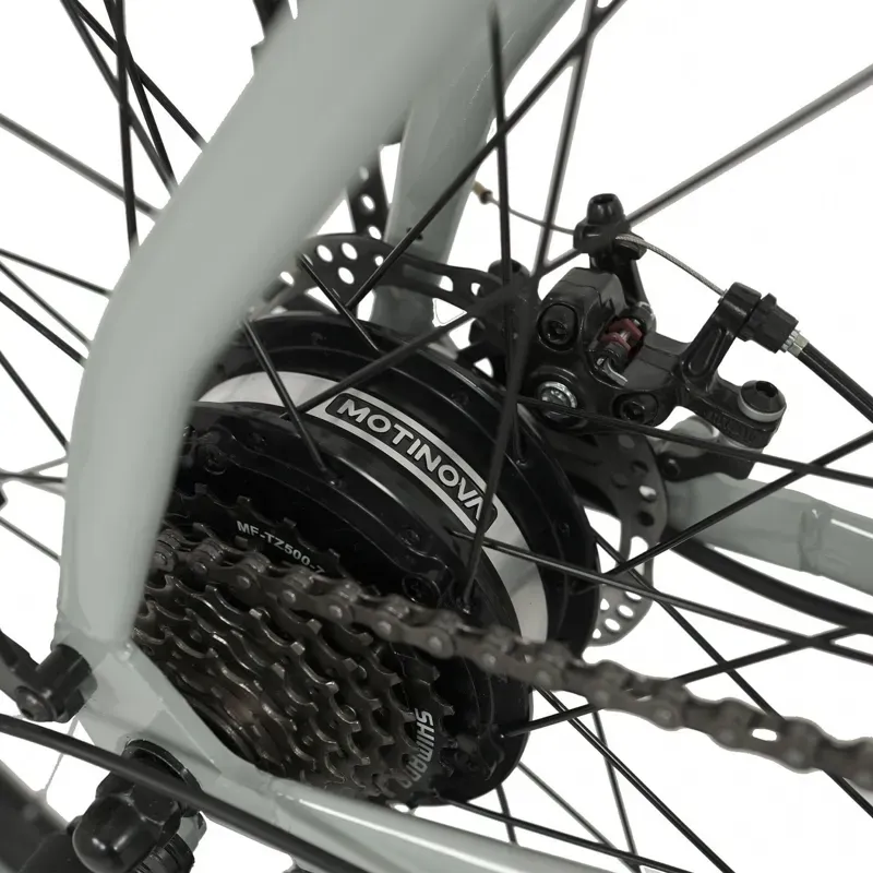 Falcon Liberty Crossbar Electric Hybrid Bike in Primer Grey-5