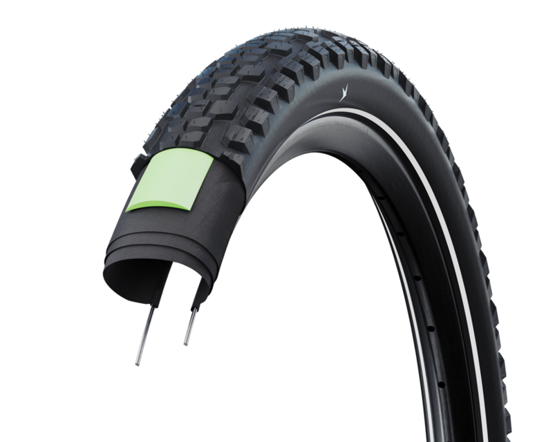 Schwalbe Hybrid Johnny Watts Plus Wired Tyre in Black/Reflex-1