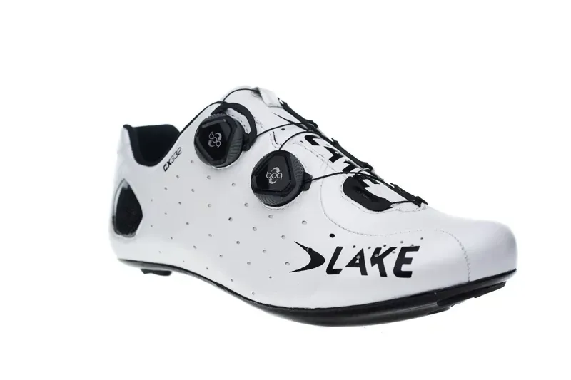 Lake CX332 CFC Carbon Wide Fit Road Shoes in White