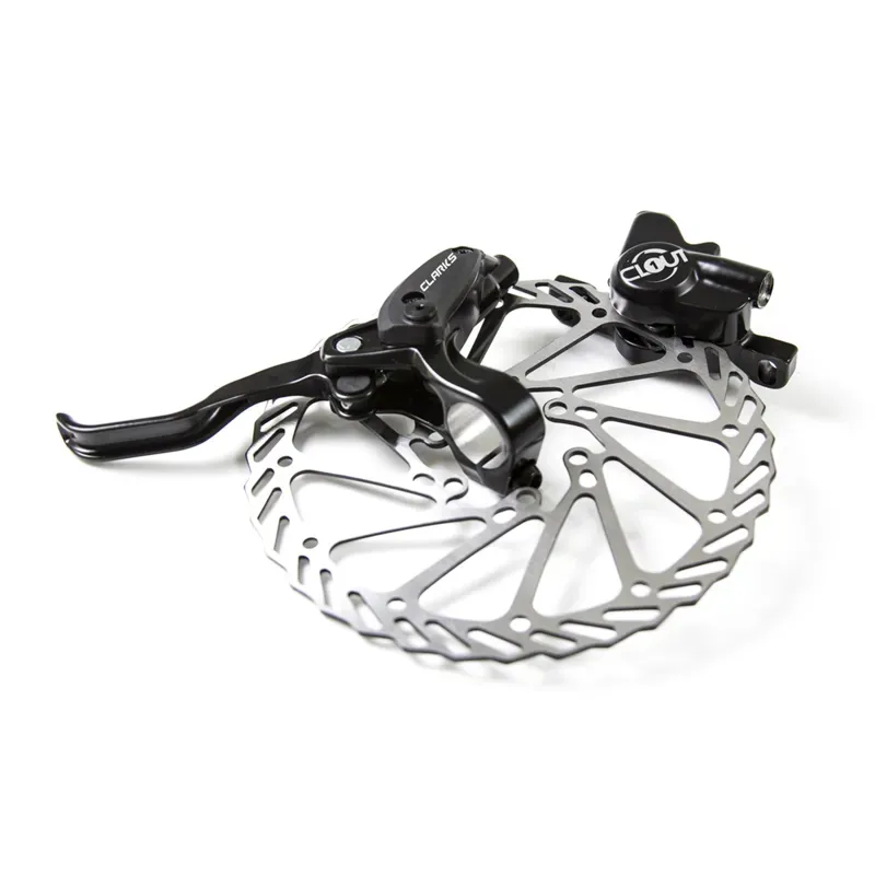 Clarks F160 Clout 1 Two Piston Hydraulic Front Brake Set in Black