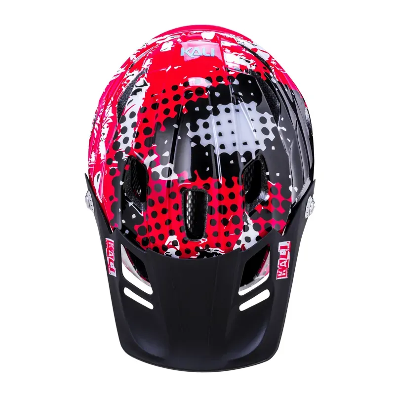 Kali Child Maya Full Face Helmet in Red-4
