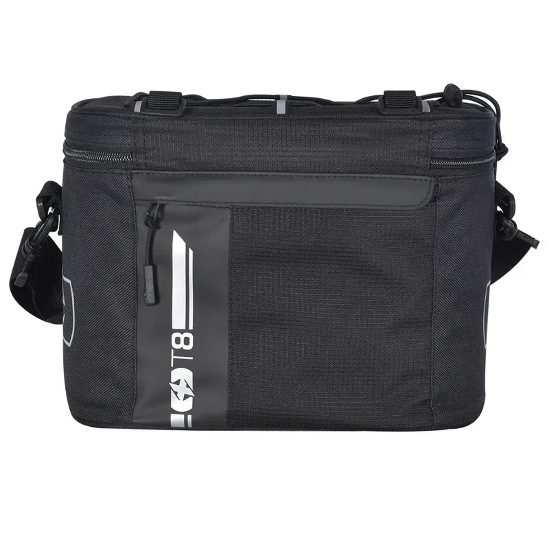 Oxford T8 QR 8-litre Handlebar Bag in Black