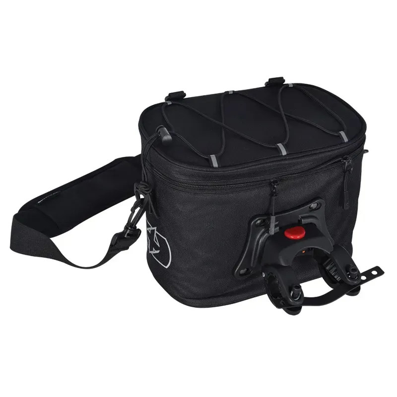 Oxford T8 QR 8-litre Handlebar Bag in Black-3