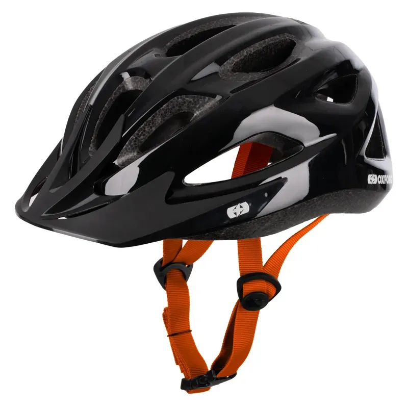 Oxford Helio 52-57cm Junior Cycle Helmet in Gloss Black