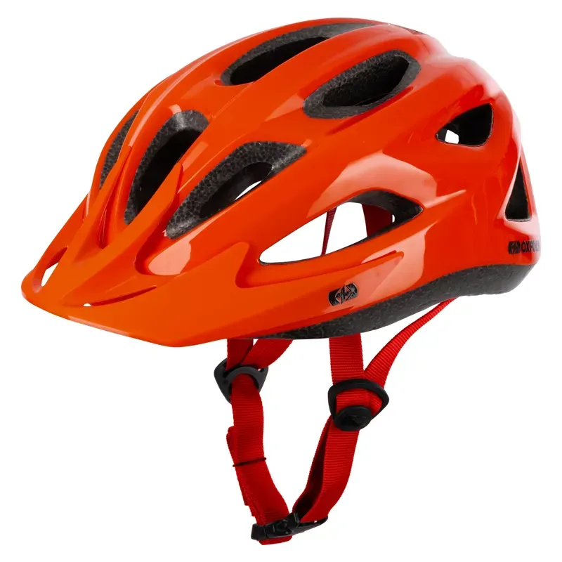 Oxford Helio 52-57cm Junior Cycle Helmet in Gloss Orange