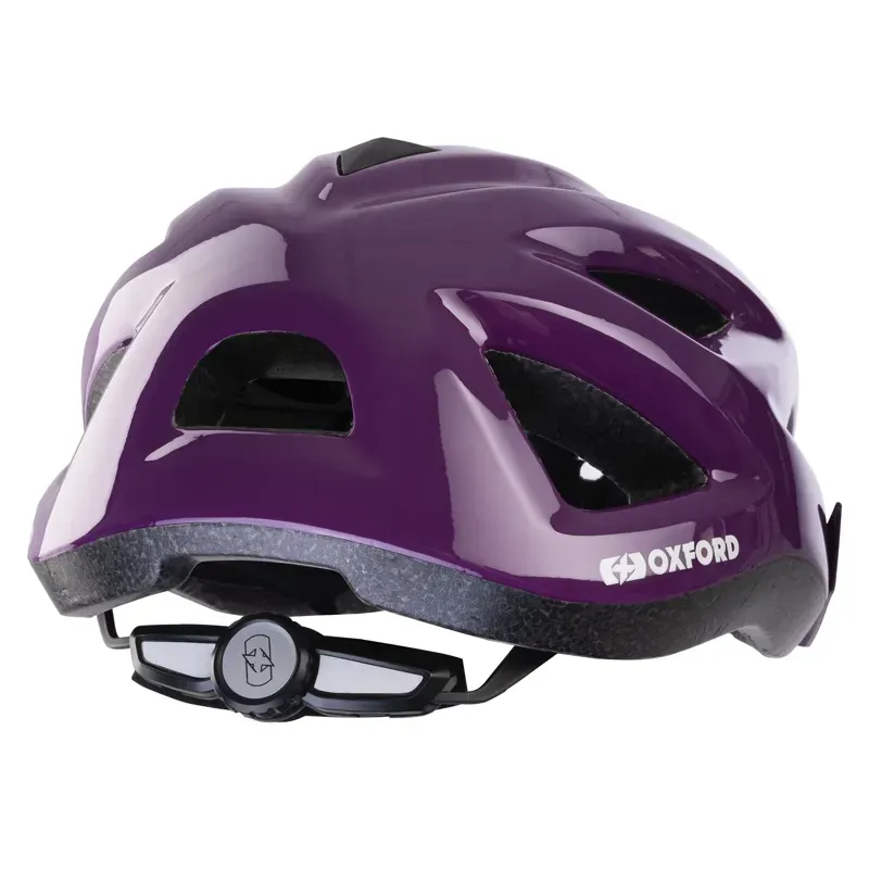Oxford Helio 52-57cm Junior Cycle Helmet in Gloss Purple-1