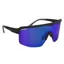 Oxford Pave Sunglasses in Black/Blue Mirror Lens