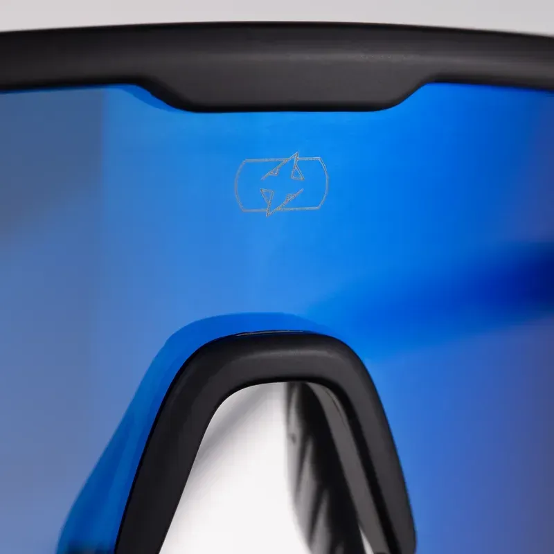 Oxford Pave Sunglasses in Black/Blue Mirror Lens-2