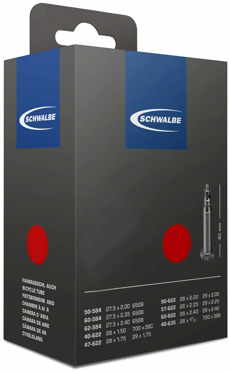 Schwalbe Presta Valve Inner Tube - SV3 16x1.75/2.50 40mm