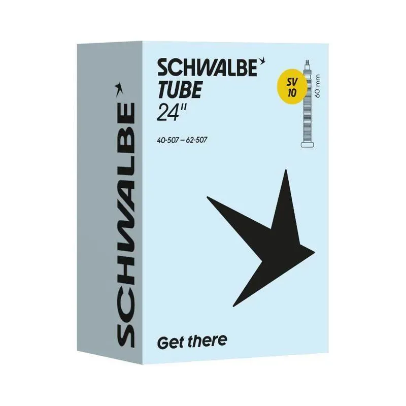 Schwalbe SV10 24x1.50/2.40-inch Presta 60mm Inner Tube in Black