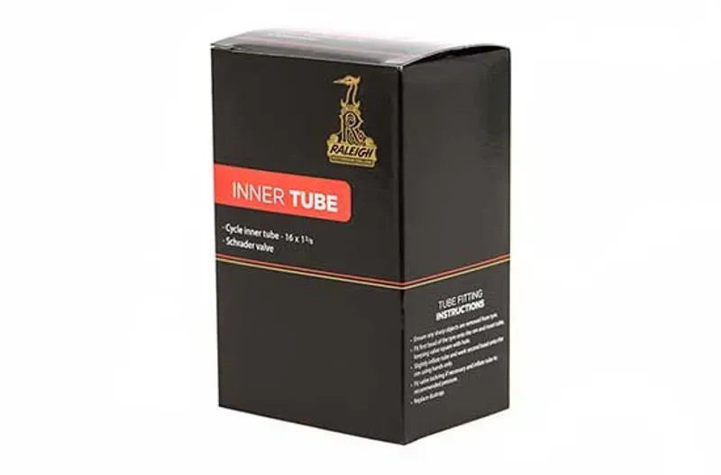 Raleigh 12.5x2.25-inch 90-deg Schrader Valve Inner Tube in Black