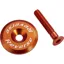 Reverse Ahead Top Cap With Screw 1-1/8 inch in Orange