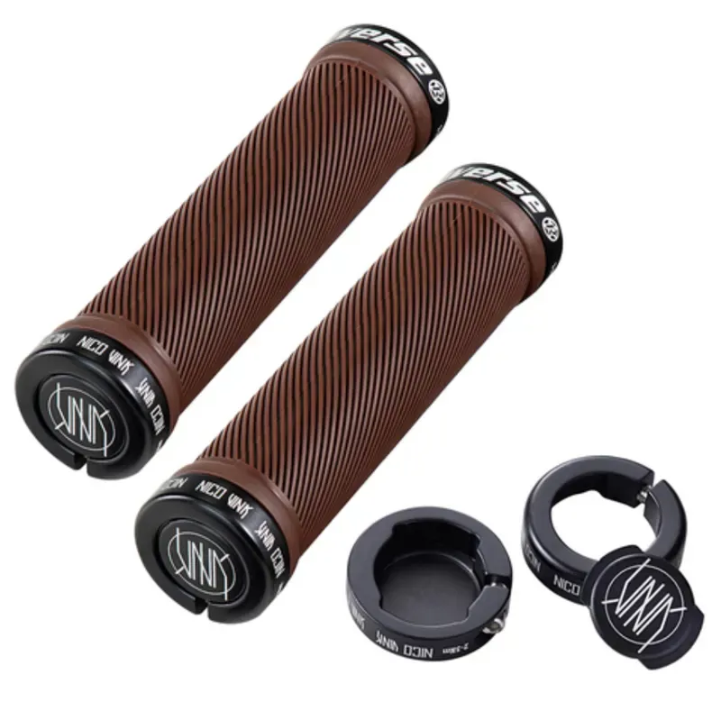 Reverse Nico Vink 30mm Lock-On Grips in Brown/Black