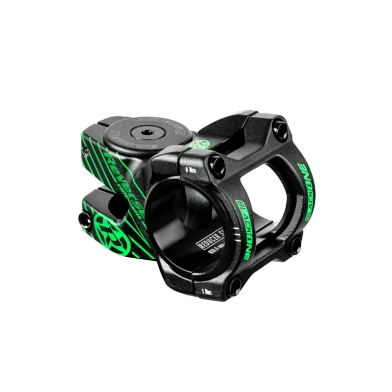 Reverse Black One D-2 31.8/35.0 35mm Stem in Black/Green