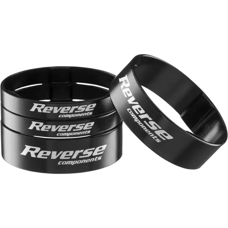 Reverse Ultralight Headset Spacer 4-set in Black 