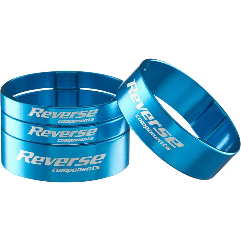 Reverse Ultralight Headset 4-pack Spacer Set in Blue