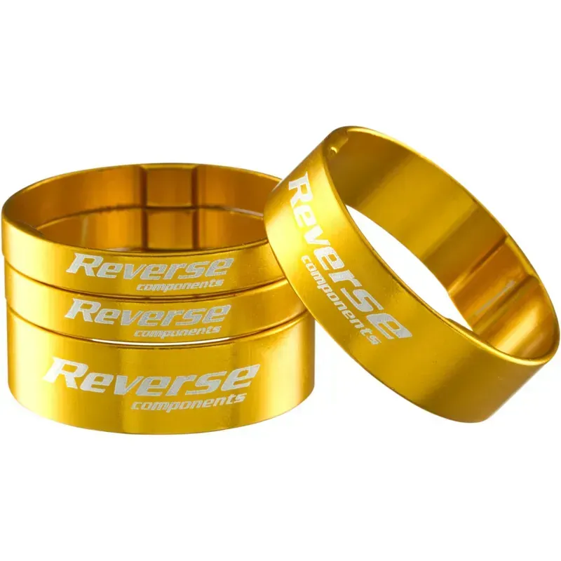 Reverse Ultralight Headset Spacer 4-set in Gold