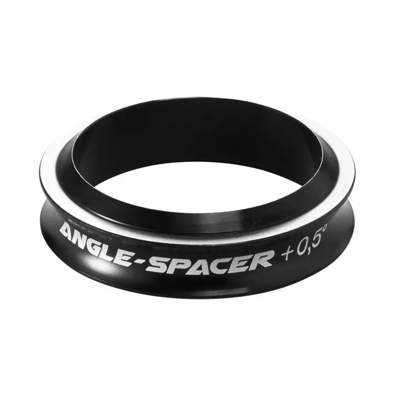 Reverse Tapered Fork -0.5deg Angle Spacer in Black