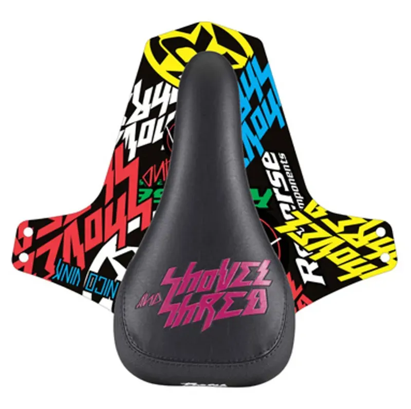 Reverse Nico Vink Shovel and Shred Saddle in Black/Candy