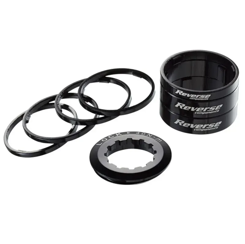 Reverse Single Speed Spacer Kits in Black
