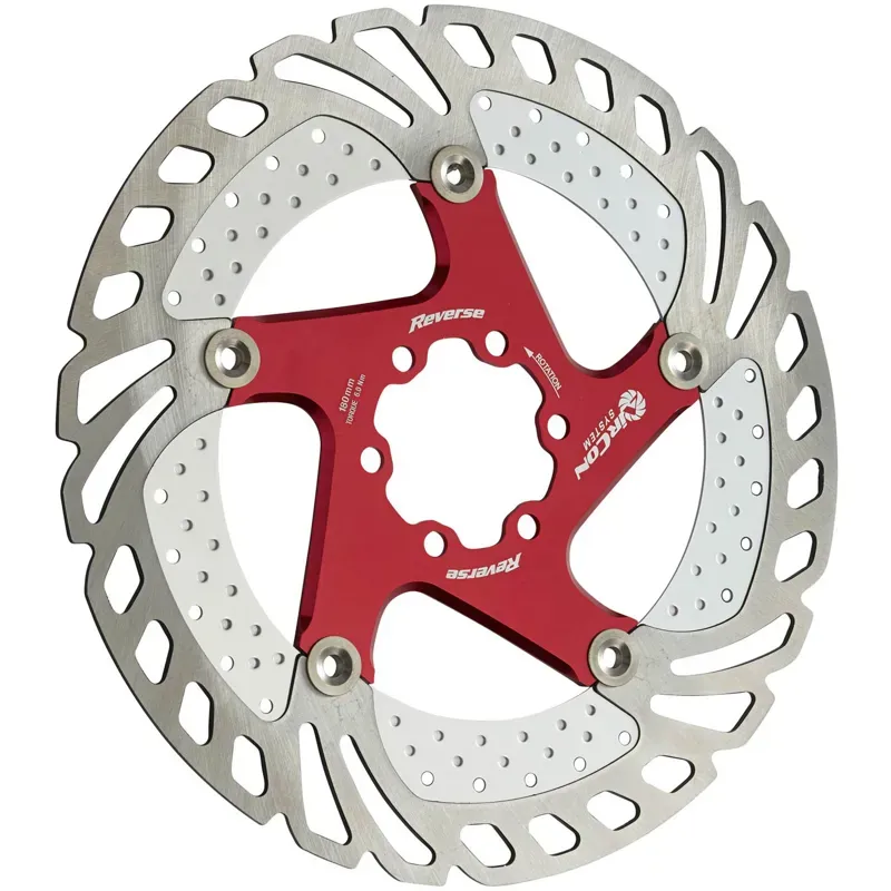 Reverse AirCon 180mm Disc Rotor in Red