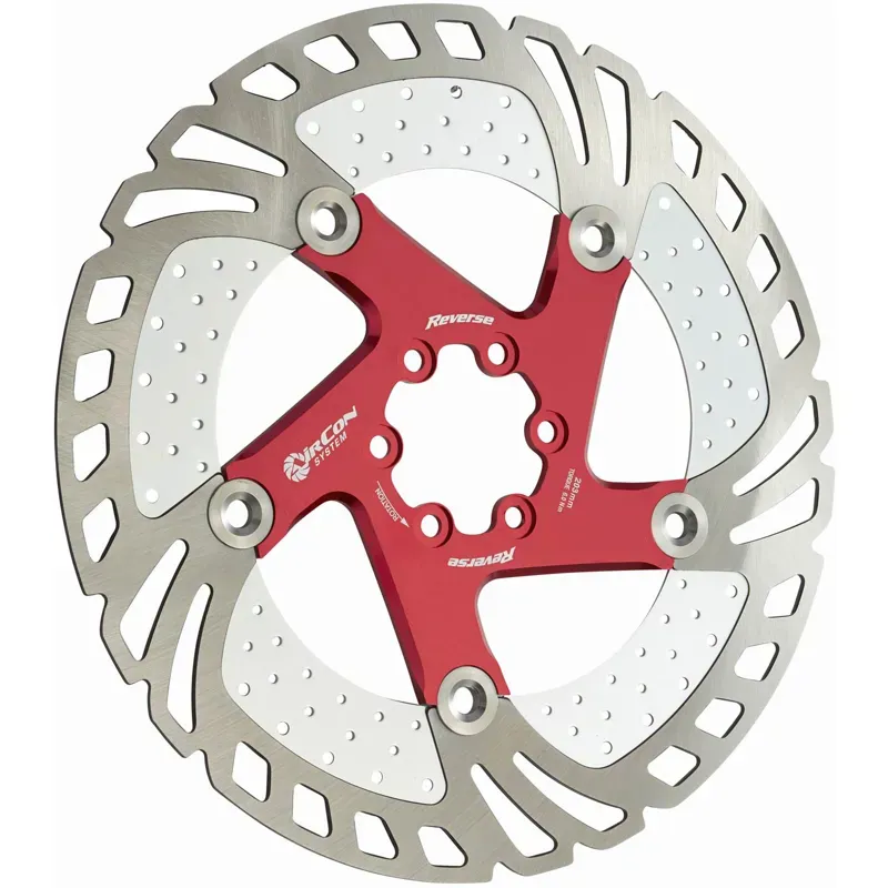 Reverse AirCon 203mm Disc Rotor in Red