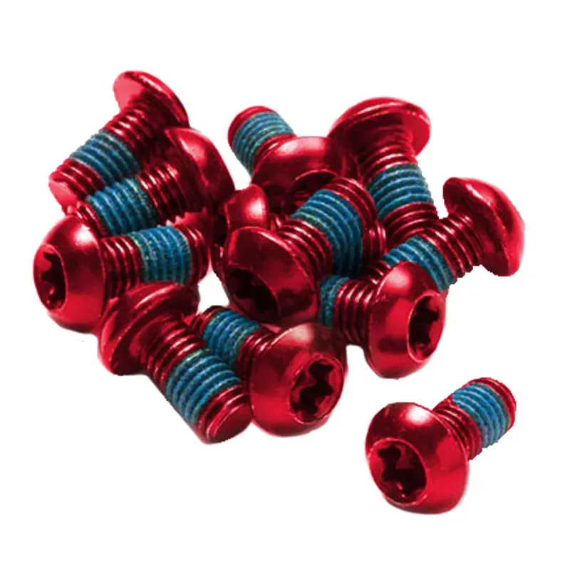 Reverse Disc Rotor M5x10 Bolts in Red