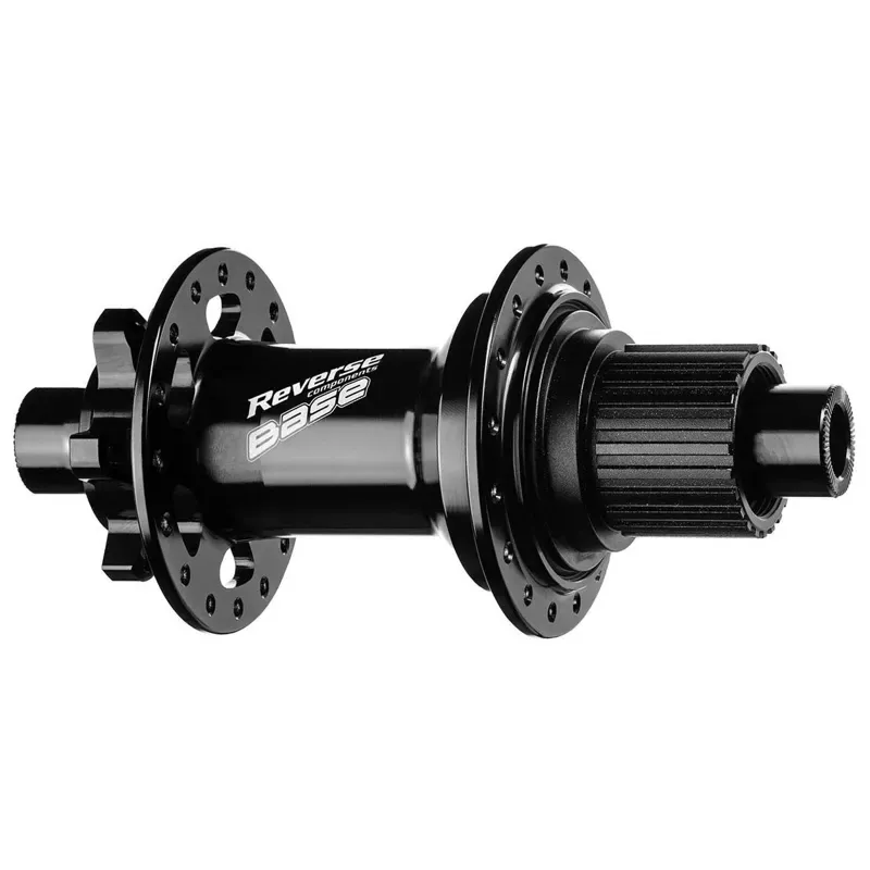 Reverse Base V2 12x148 Microspline Rear Disc Hub in Black