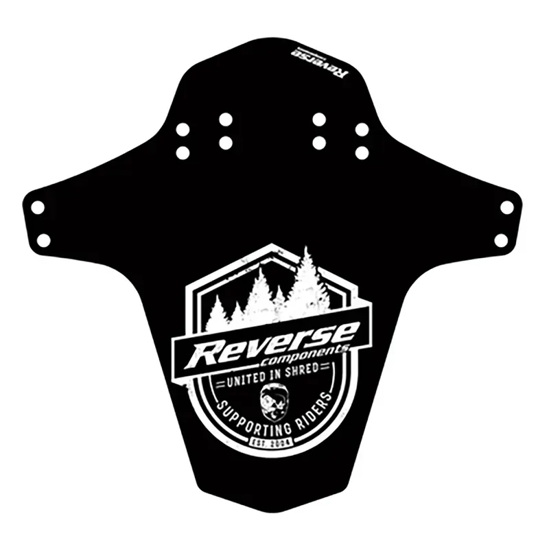Reverse Mudfender MTB Mudguard - Supporting Riders Black/White