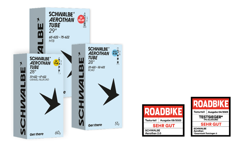 Schwalbe Aerothan SV Tube in White-1